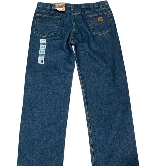Carhartt Relaxed Fit Jeans Straight Leg Denim Pants B460 DVB Men's Sz 40x32 NWT - Picture 5 of 7